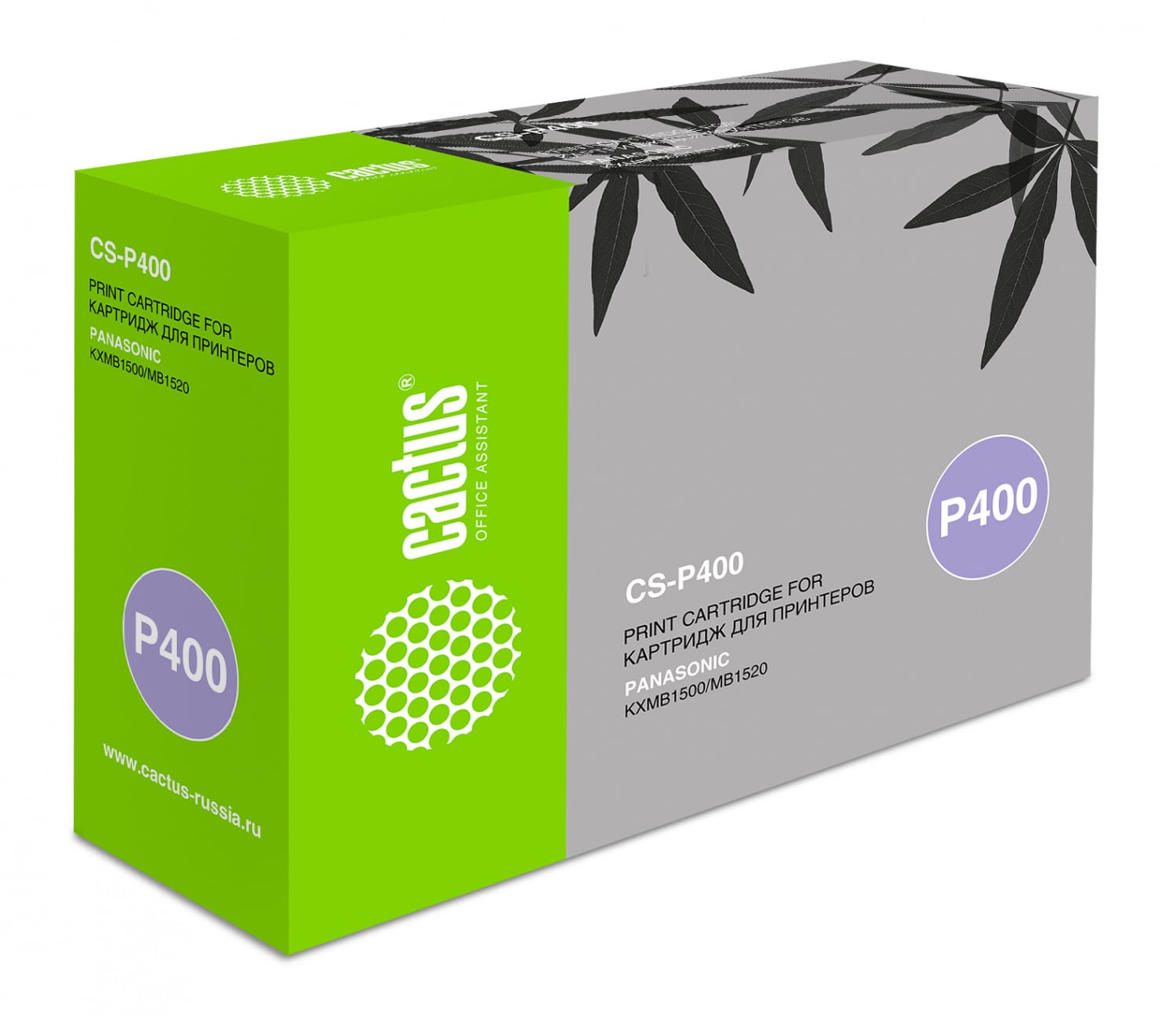 -/ Картридж лазерный Cactus CS-P400 KX-FAT410 черный (2500стр.) для Panasonic MB1500/MB1507/MB1520