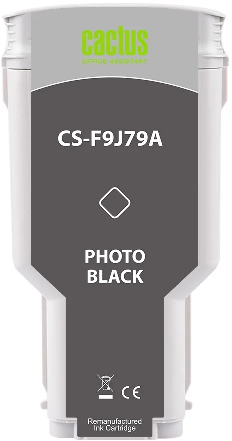 Картридж струйный Cactus CS-F9J79A 727 XXL фото черный (300мл) для HP DJ T920/T930/T1500/T1530/T2500/T2530 с чипом
