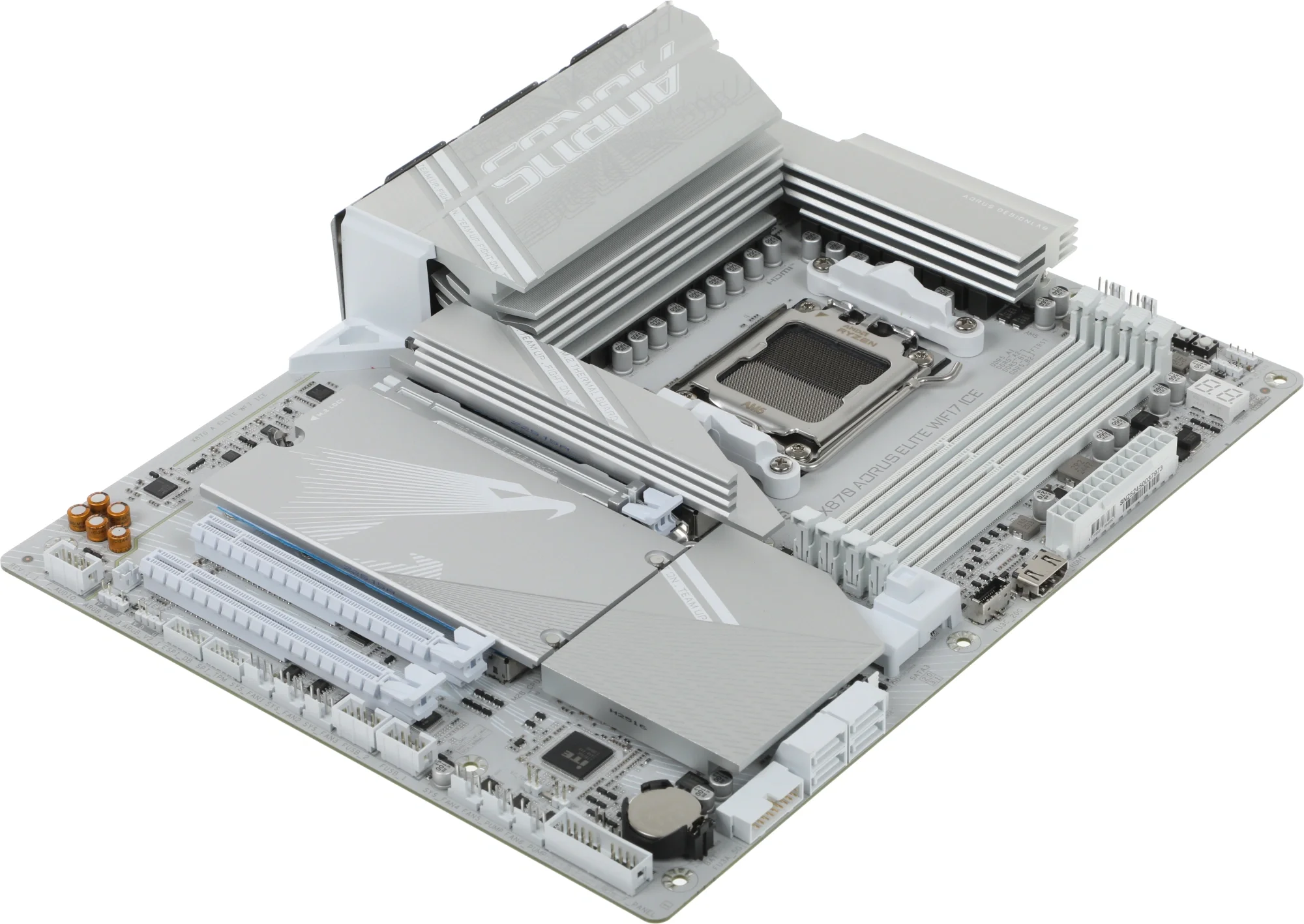 Материнская плата Gigabyte X870 AORUS ELITE WIFI7 ICE Socket AM5 AMD X870 4xDDR5 ATX AC`97 8ch(7.1) 2.5Gg RAID+HDMI