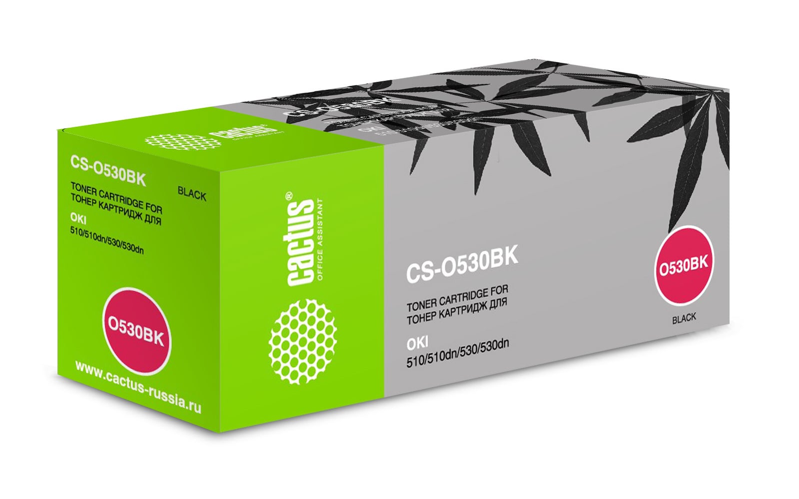 -/ Картридж лазерный Cactus CS-O530BK 44469810 черный (5000стр.) для Oki C530