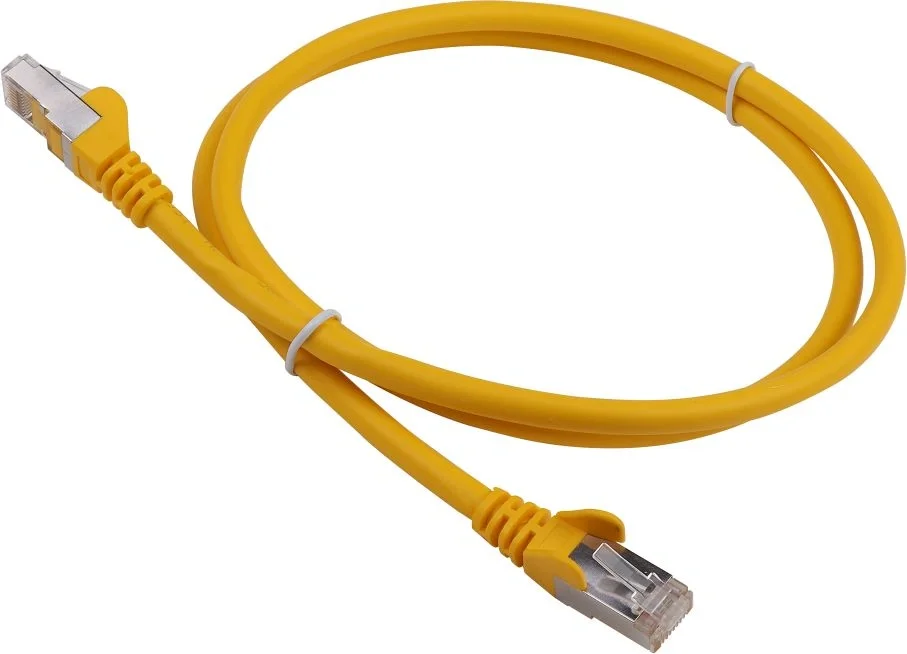 Кабель Патч-корд LANMASTER FTP LAN-PC45/S6A-1.0-YL вилка RJ-45-вилка RJ-45 Cat.6А 1м желтый LSZH (уп.:1шт)