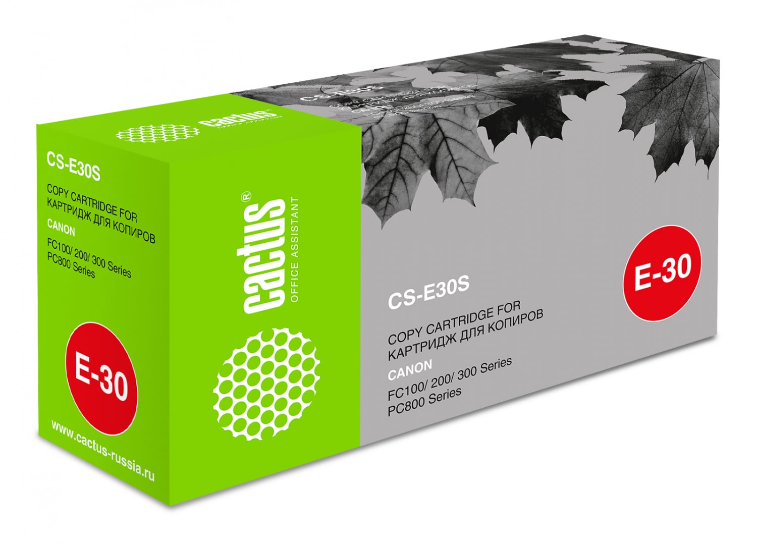 -/ Картридж лазерный Cactus CS-E30S E-30 черный (4000стр.) для Canon FC100/200/300Series/PC800Series
