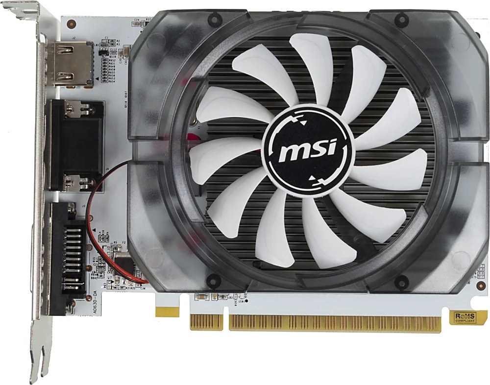 Видеокарта/ VGA MSI NVIDIA GeForce GT N730-4GD3V2 4GB, DDR3/128-bit, PCIe 2.0, 1xD-Sub, 1xHDMI 1.4, 1xDVI-I, 2-slot