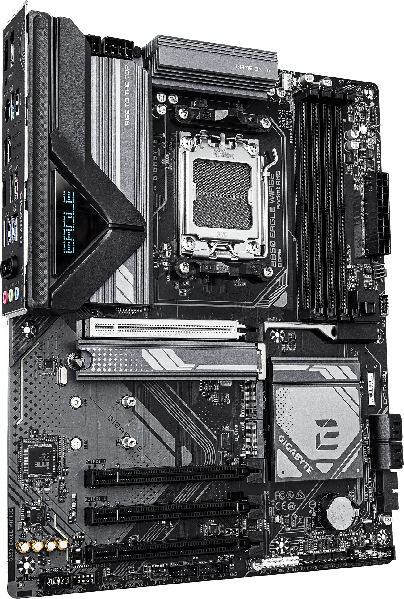 Материнская плата GIGABYTE B850 EAGLE WIFI6E, AM5, B850, 4*DDR5, 4*SATA, 4*M.2, 2*USB 3.2, 4*USB 2.0, Type-C, 3*PCIx16, DP+HDMI, ATX