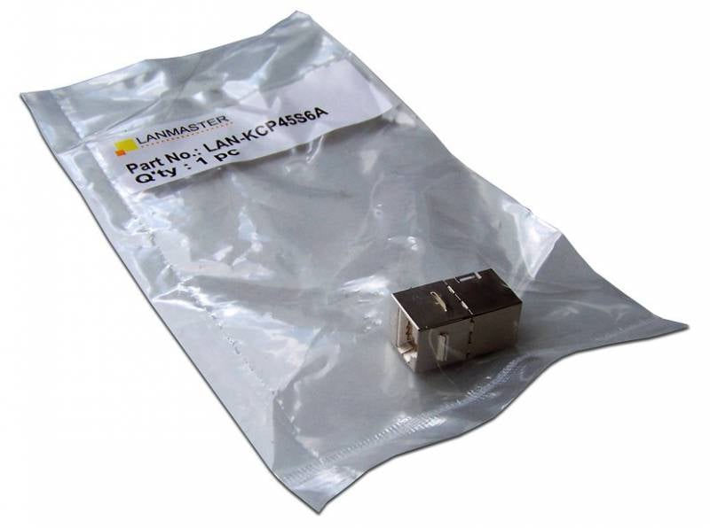 Повторитель портов RJ-45, экранированный, кат.6A, формата Keystone Повторитель портов RJ-45, экранированный, кат.6A, формата Keystone