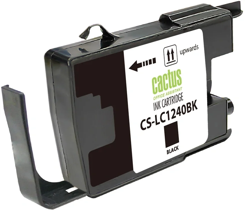 Картридж струйный Cactus CS-LC1240BK черный (24мл) для Brother MFC-J6510/6910DW с чипом