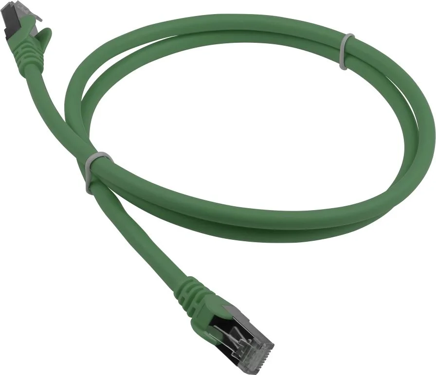 Патч-корд LANMASTER - LAN-PC45, FTP, кат. 6a, 2 x RJ-45, RJ-45 - RJ-45, LSZH, зелёный, 1 м, LAN-PC45/S6A-1.0-GN