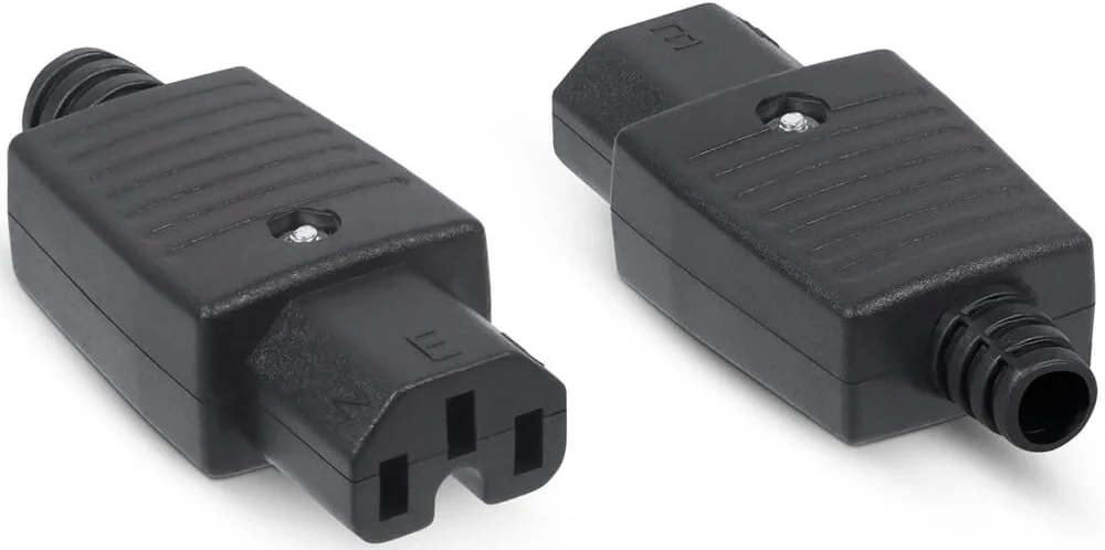 Вилка Cabeus IEC-320-C13 Вилка С13 разборная, 10А, 250 V, черная