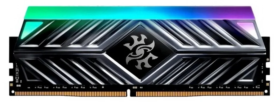 Модуль памяти ADATA XPG SPECTRIX D41 RGB Grey Gaming Memory AX4U32008G16A-ST41 8GB DDR4 3200 DIMM Non-ECC, CL16, 1.35V, Heat Shield, RTL, (930958)