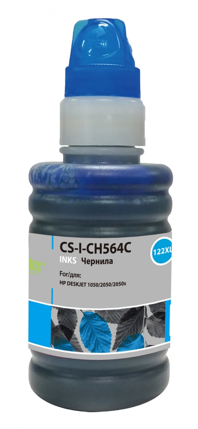 Cactus CS-I-CH564C Чернила для HP DJ 1050/2050/2050s, голубой, 100 мл.