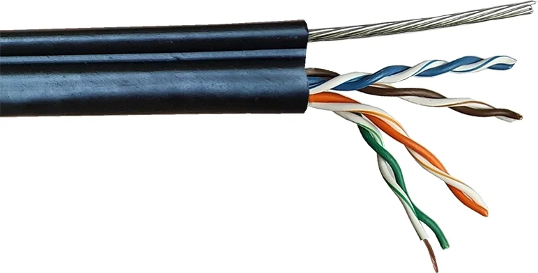 Кабель информационный Lanmaster TWT-5EUTP-OUT-TR кат.5е U/UTP не экранированный 4X2X24AWG PE внешний 305м черный