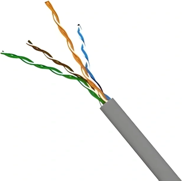 Кабель информационный Lanmaster TWT-5EFTP-XS кат.5E FTP 4 пары 24AWG PVC внутренний 305м серый