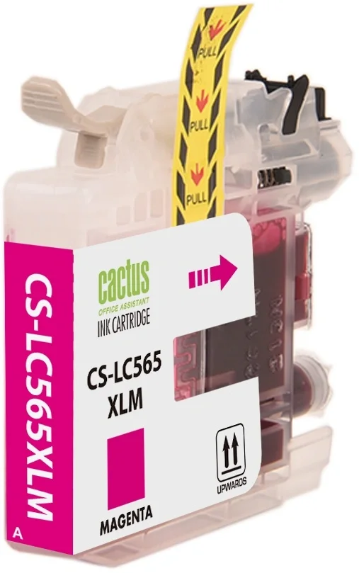 Картридж струйный Cactus CS-LC565XLM пурпурный (14.4мл) для Brother MFC-J2510 с чипом