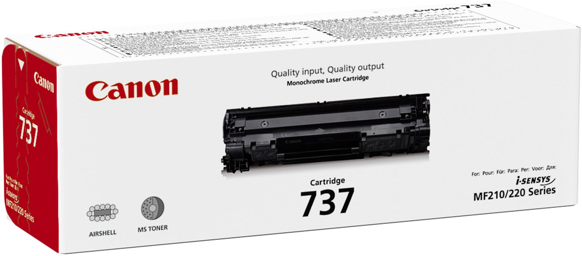 Картридж лазерный Canon 737 9435B002 черный бар.в компл. (2400стр.) для Canon i-Sensys MF211/212/216/217/226/229