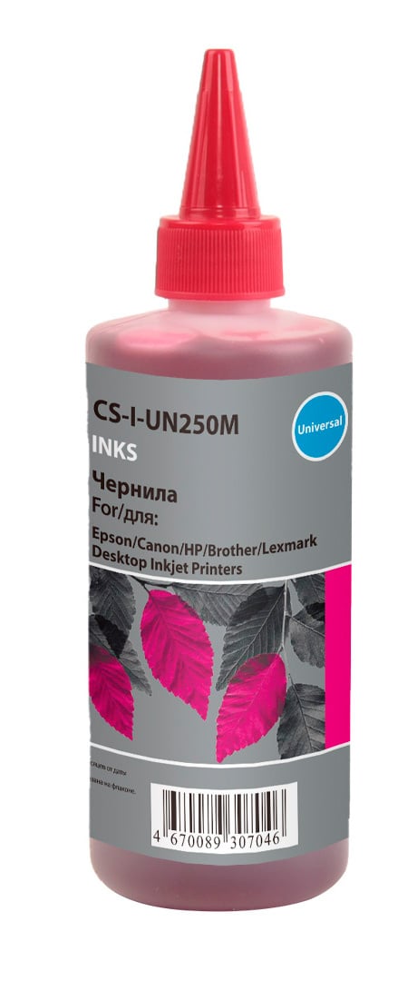 -/ Чернила Cactus CS-I-Un250M пурпурный 250мл для HP/Lexmark/Canon/Epson/Brother