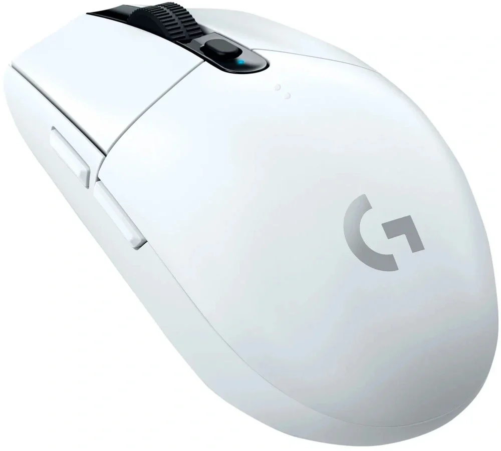 Мышь беспроводная LOGITECH G304 Lightspeed (Скорость света) белый (USB, 12000dpi, 6but) (910-005294)