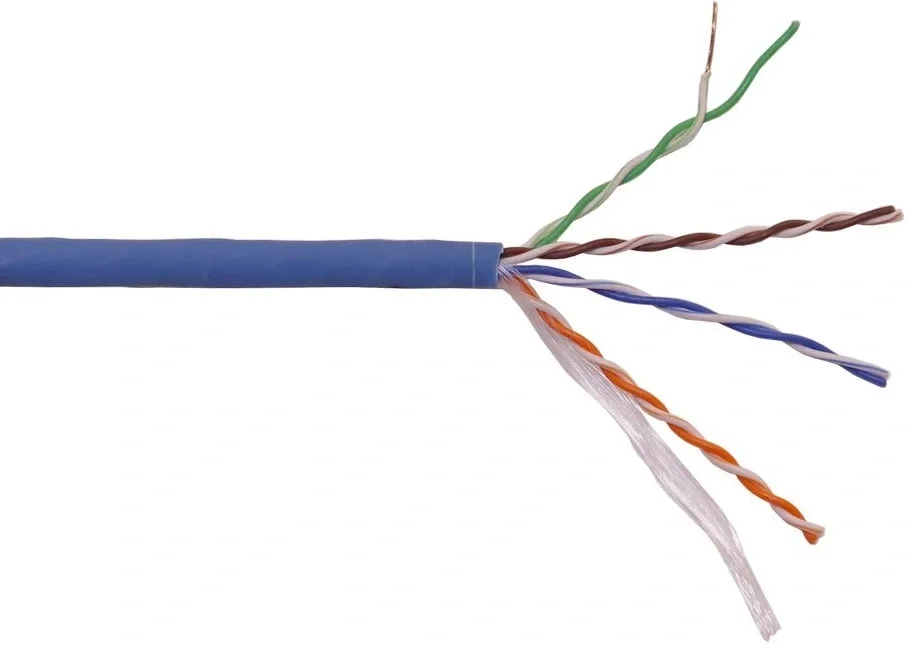 LAN-5EUTP-HFLT-BL Кабель Кабель LANMASTER U/UTP, 4 пары, Кат. 5E, 350 МГц, LSZH,  нг(А)-HF,  синий,  305 м