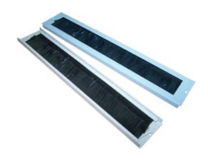 Щеточный ввод LANMASTER - TWT Pro, для настенных шкафов, цвет Серый, TWT-CBW-BP
