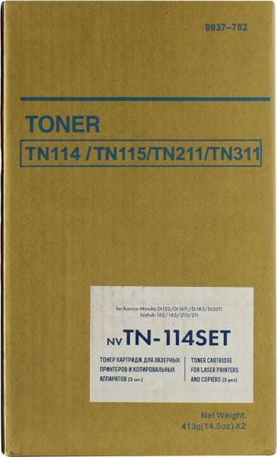 Картридж NV-Print TN-114SET для KONICA  MINOLTA bizhub 162/163/210/211/Di152/Di1611/Di183/Di2011