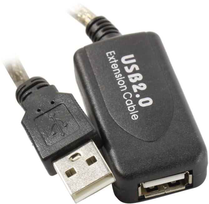 ExeGate <EX-UAE-AMAF-15.0> Кабель удлинительный активный USB  2.0-repeater  A-->A  15м <EX294768RUS>