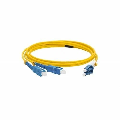 LAN-2LC-2SC/SU-10 Коммутационный шнур оптический Lanmaster Duplex SC/LC (UPC/UPC) OS2 9/125 LSZH Ø 3мм 10м цвет: жёлтый