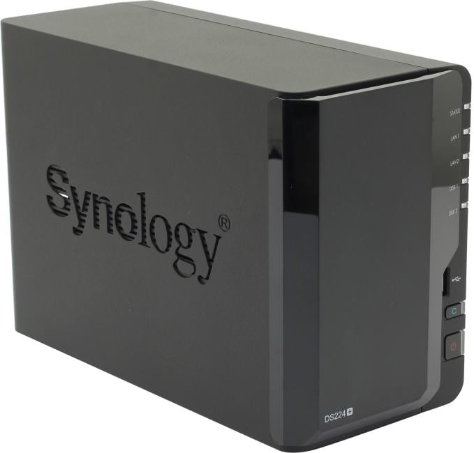 Synology DS224+ Сетевое хранилище DC 2,0GhzCPU/2GB(upto6)/RAID0,1/up to 2HDDs SATA(3,5' 2,5')/2xUSB3.2/2GigEth/iSCSI/2xIPcam(up to 25)/1xPS /1YW (repl DS220+)