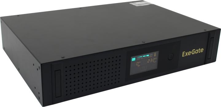 Exegate EX293849RUS ИБП ExeGate ServerRM UNL-800.LCD.AVR.2SH.3C13.USB.2U <800VA/480W, Color LCD, AVR, 2*Schuko+3*C13, USB, 2U, установка в стойку, Black>
