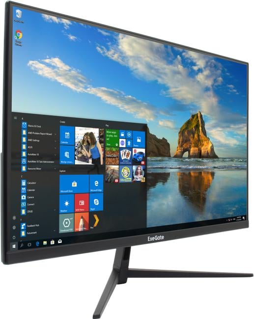 LCD ExeGate 27" EP2707TA {IPS 1920x1080 75Hz 5ms 250cd 1000:1 178/178 D-Sub HDMI1.4 DisplayPort AudioOut встроенный БП FreeSync VESA, регулировка наклона} [EX295529RUS]
