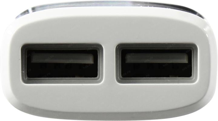 Hoco C12 White <047759> Зарядное устройство USB  (Вых. DC5V, 2xUSB)
