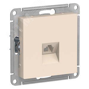 Schneider Electric ATN000281 ATLASDESIGN РОЗЕТКА  телефонная  RJ11,  механизм, БЕЖЕВЫЙ
