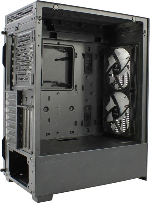 Компьютерный корпус Cougar Airface RGB Black, 2х140мм + 1x120мм ARGB Fan, ARGB Fan Hub, без БП, черный, ATX