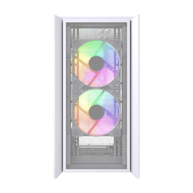 CAMZW-A3-V2 Корпус Powercase Alisio Micro Z3W ARGB V2, Tempered Glass, 3x 120mm ARGB fan, белый, mATX ()