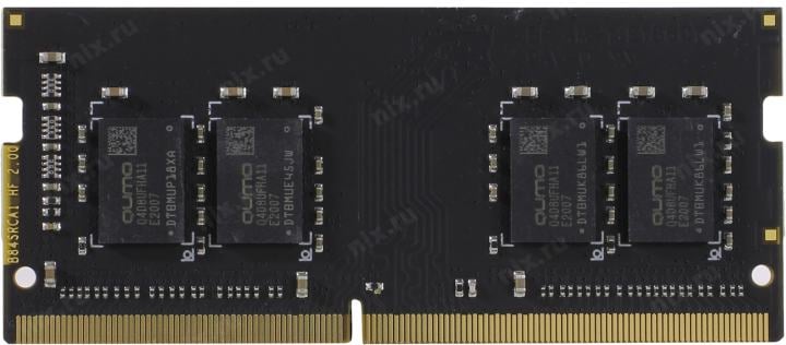 QUMO (QUM4S-4G2666C19) DDR4 SODIMM 4Gb  (PC4-21300)  CL19 (for  NoteBook)