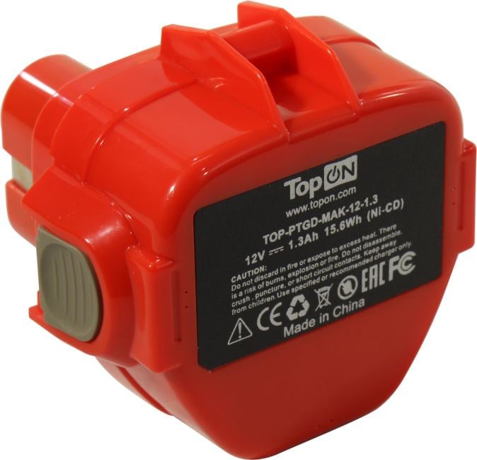 TopON <TOP-PTGD-MAK-12-1.3> Аккумулятор для  Makita  (Ni-Cd,  12В, 1.3Ач)