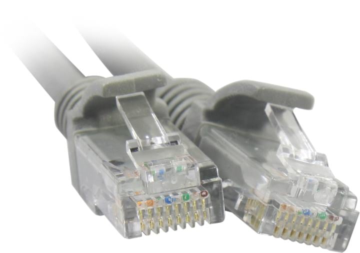 ExeGate <UTP-RJ45-RJ45-5e-1M-LSZH-GY> Patch Cord UTP кат.5e LSZH, 1м,  серый  <EX286381RUS>