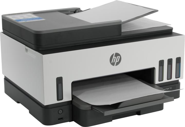 МФУ струйное HP Smart Tank 790 (4WF66A), A4, цветной, печ. до 15 стр/мин. (ч/б) до 9 стр/мин. (цвет), 1200 x 1200 dpi (ч/б печать, скан.) 1200 x 4800 dpi (цвет), USB, Wi-Fi, BlueTooth, Air Print, Mopria