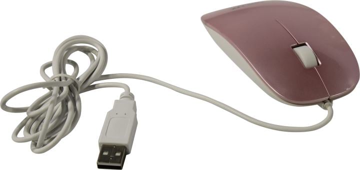 DELUX Optical Mouse <DLM-111 USB White/Pink> (RTL) 3btn+Roll
