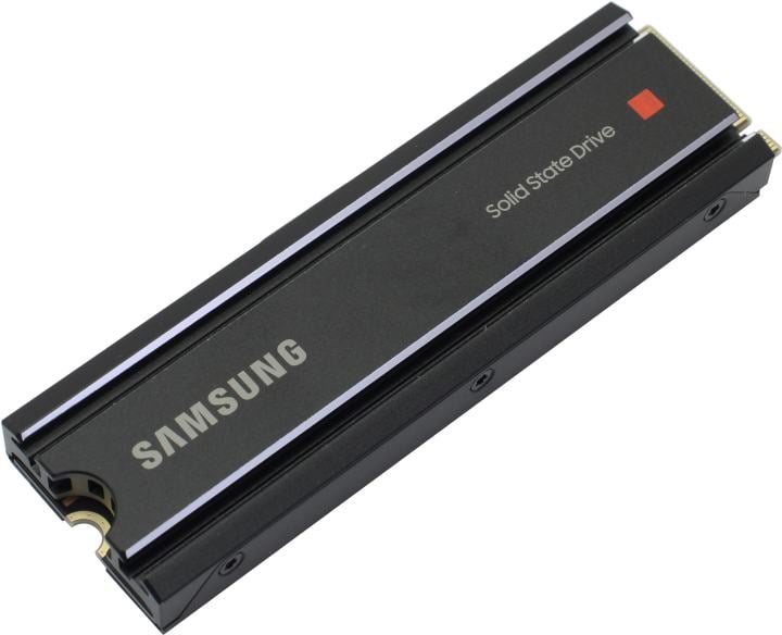 Твердотельный накопитель SSD Samsung 980 PRO Black M.2 2280 MZ-V8P2T0 2TB Client SSD PCIe Gen4x4 with NVMe, 7000/5100, IOPS 1000/1000K, MTBF 1.5M, 3D NAND TLC, 2048MB, 1200TBW, 0,33DWPD, Heat Sink, RTL (837690)