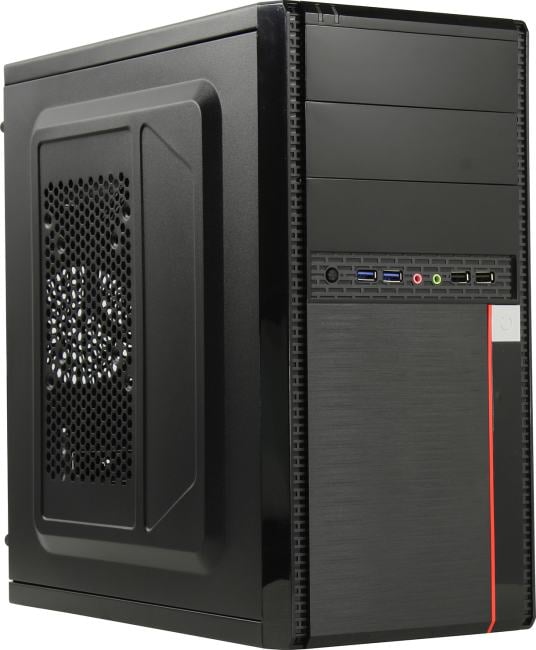 Minitower Exegate <BA-204U> Black MicroATX 500W (24+4пин) <EX284038RUS>