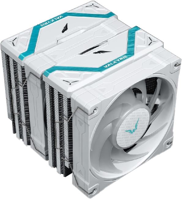 Кулер Valkyrie DL125 Vind White / 6HPx6mm, 230W TDP, 2x120mm ARGB fans, 800-1850RPM, 80CFM, 29dBA / HW NA125-W