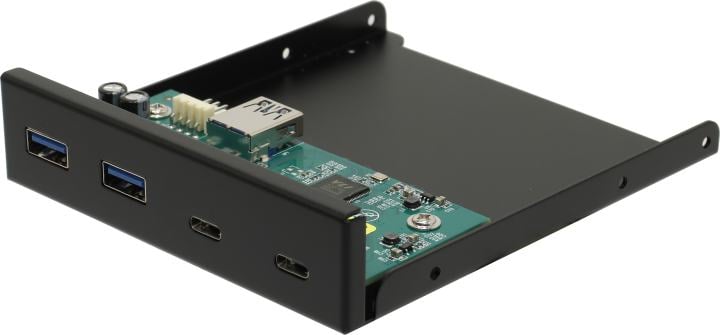 Espada <Eu410> 2xUSB+2xUSB-C Front Panel (крепление на лицевую  панель корпуса 3.5")