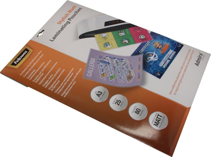 Fellowes <CRC56022> пакеты для ламинирования (A3, Matt, 80мкм, уп.  25  шт)
