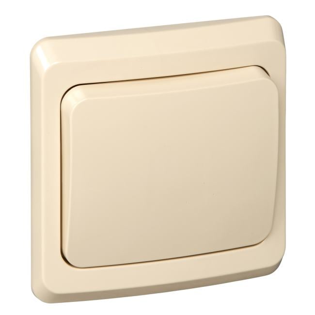 Schneider Electric BC10-001K ЭТЮД Выключатель одноклавишный скрытый бежевый сх.1 (BC10-001K)