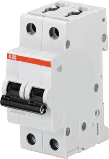 ABB 2CDS252001R0044 Выключатель автоматический двухполюсный 4А С S202 6кА (S202 C4) (2CDS252001R0044)
