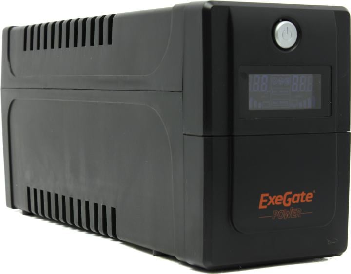 UPS 800VA Exegate Power Smart <ULB-800 LCD> <212517> защита  телефонной линии/RJ45, USB