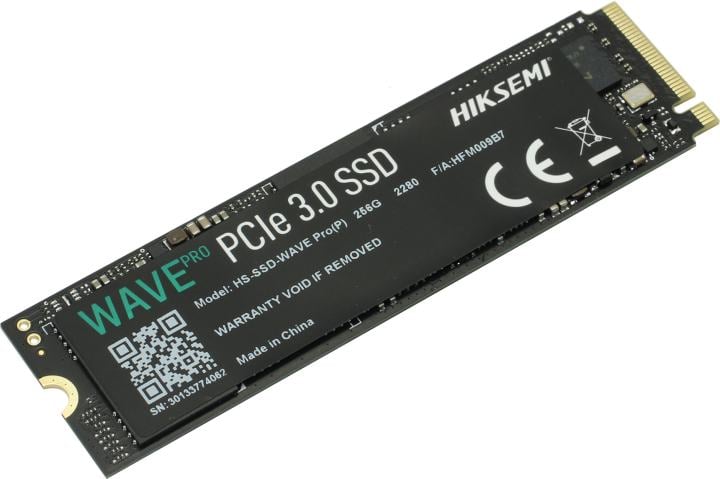 Накопитель SSD HIKSEMI WAVE Pro(P), 256 Gb, PCIe 3.0 x4, M.2 2280, R/W 3230/1250