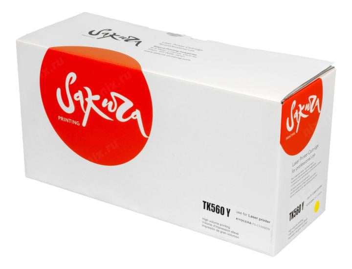 SATK560Y Картридж SAKURA TK560Y для Kyocera Mita FS-C5300DN/ FS-C5350DN, ECOSYS 6030cdn, желтый,  10 000 к.