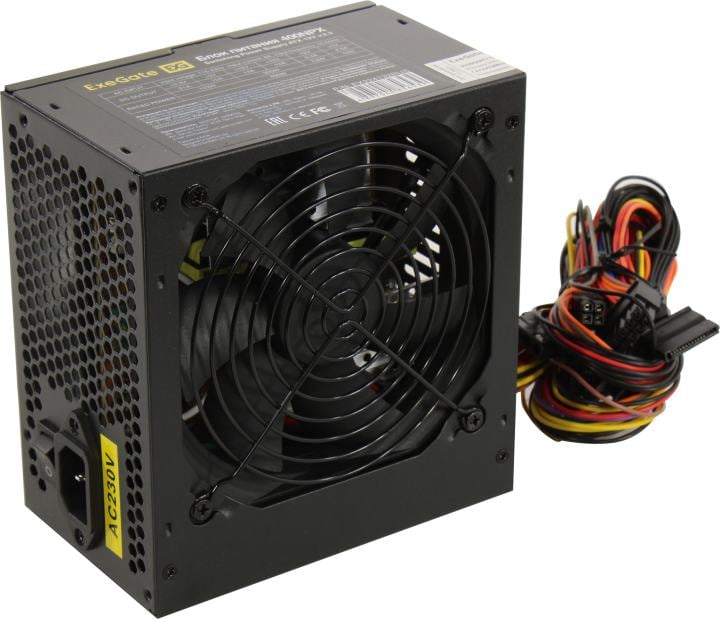 Блок питания ExeGate 400NPX+кабель 220V  <EX224732RUS-PC>  400W  ATX (24+4+6/8пин)