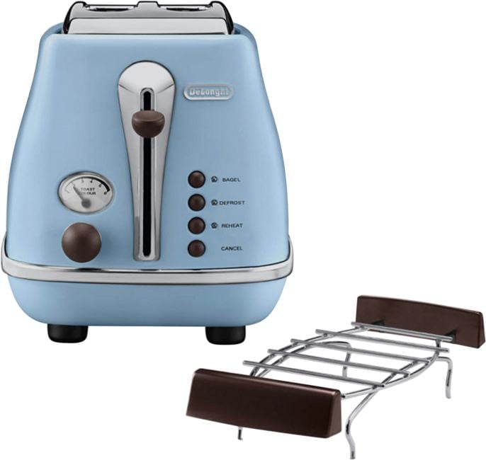 0176129061 Тостер  Delonghi  CTOV2103  900Вт голубой