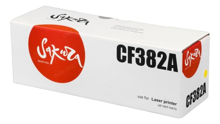 SACF382A Картридж SAKURA CF382A  для HP MFP  M476,  желтый,  2700 к.